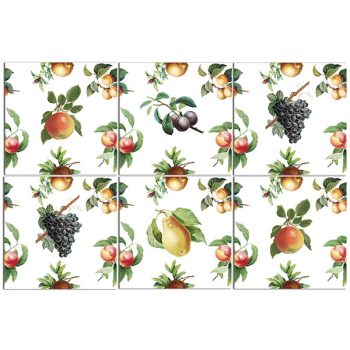 Gyümölcsös csempe szett