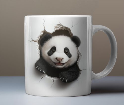 Pandás bögre 