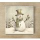 Ceramic tile mural - children playing snowball 