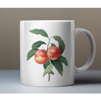 Mugs with food and fruit