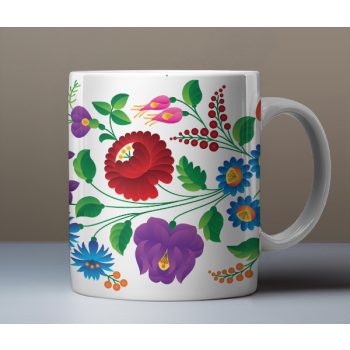 Folk art mugs