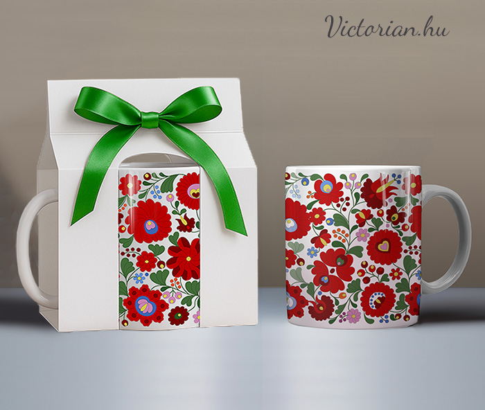 Matyó mintás ajándék bögre