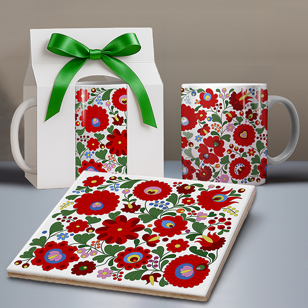 Tradicionális magyar népi mintás ajándéktárgyak